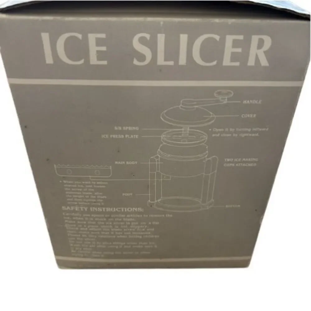 Crinox Hand Crank Ice Slicer Open Box